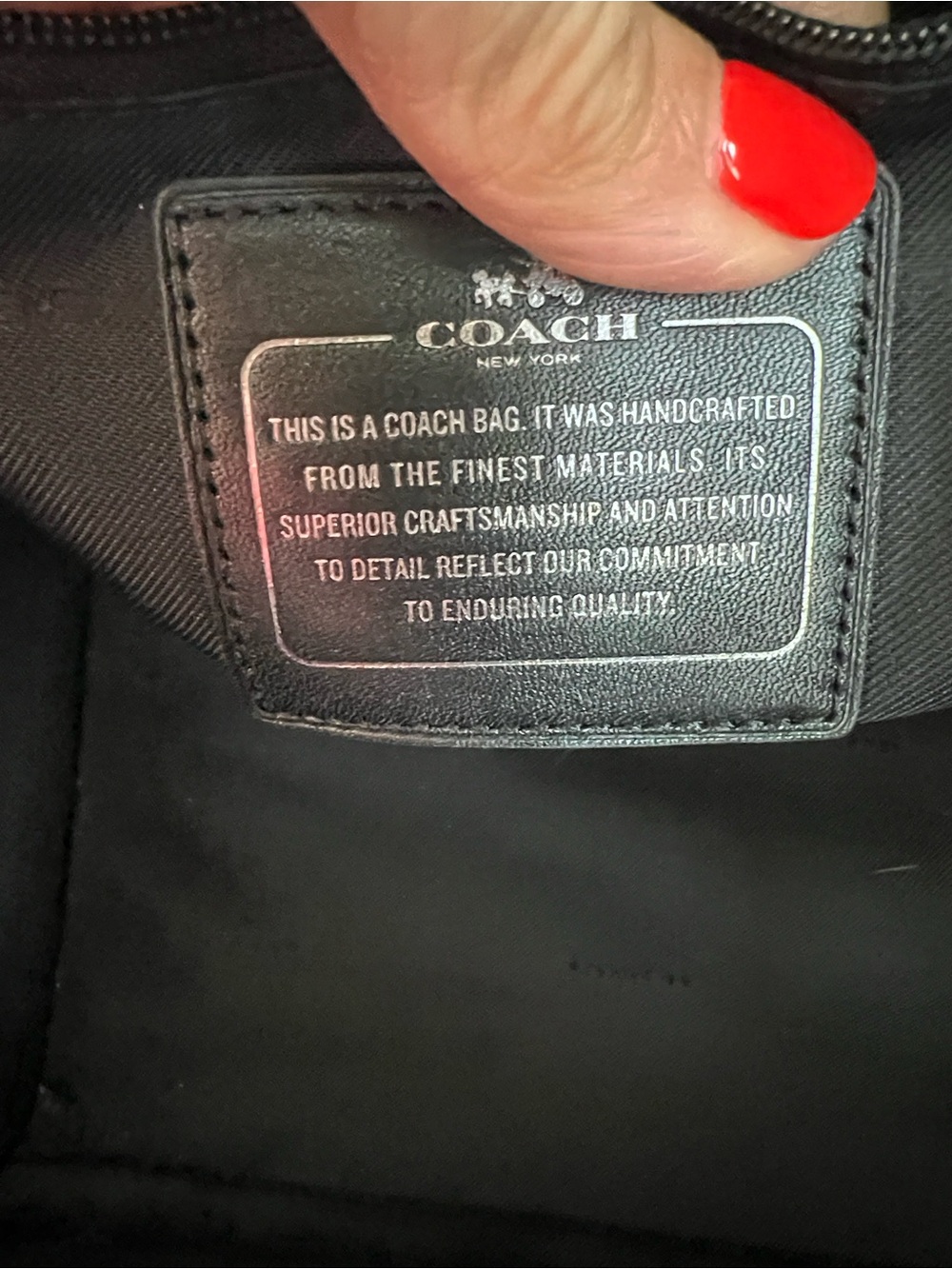 Coach Snake-Print Leather Satchel in Black and Cream - Picture 8 of 12